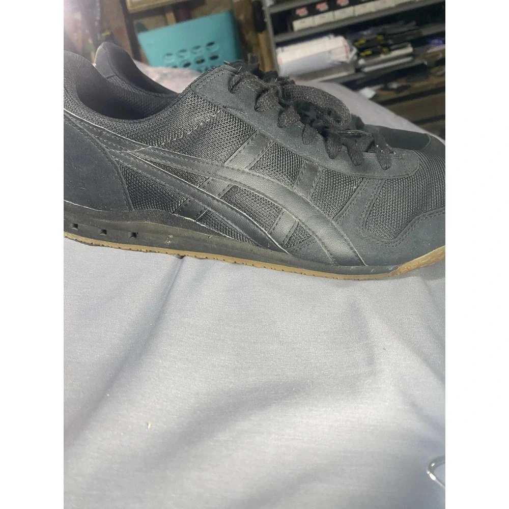 Tiger Black Casual Sneakers Men's Size 13 Gum Sole Lace Up Athletic Shoes